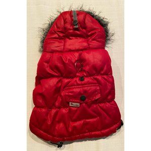 Hooded Puffer Pet coat xs